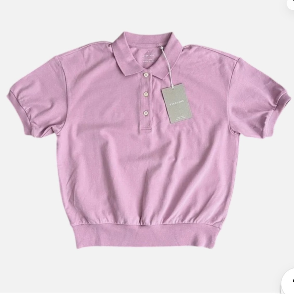 NEW Everlane Lavender women Polo Shirt size S